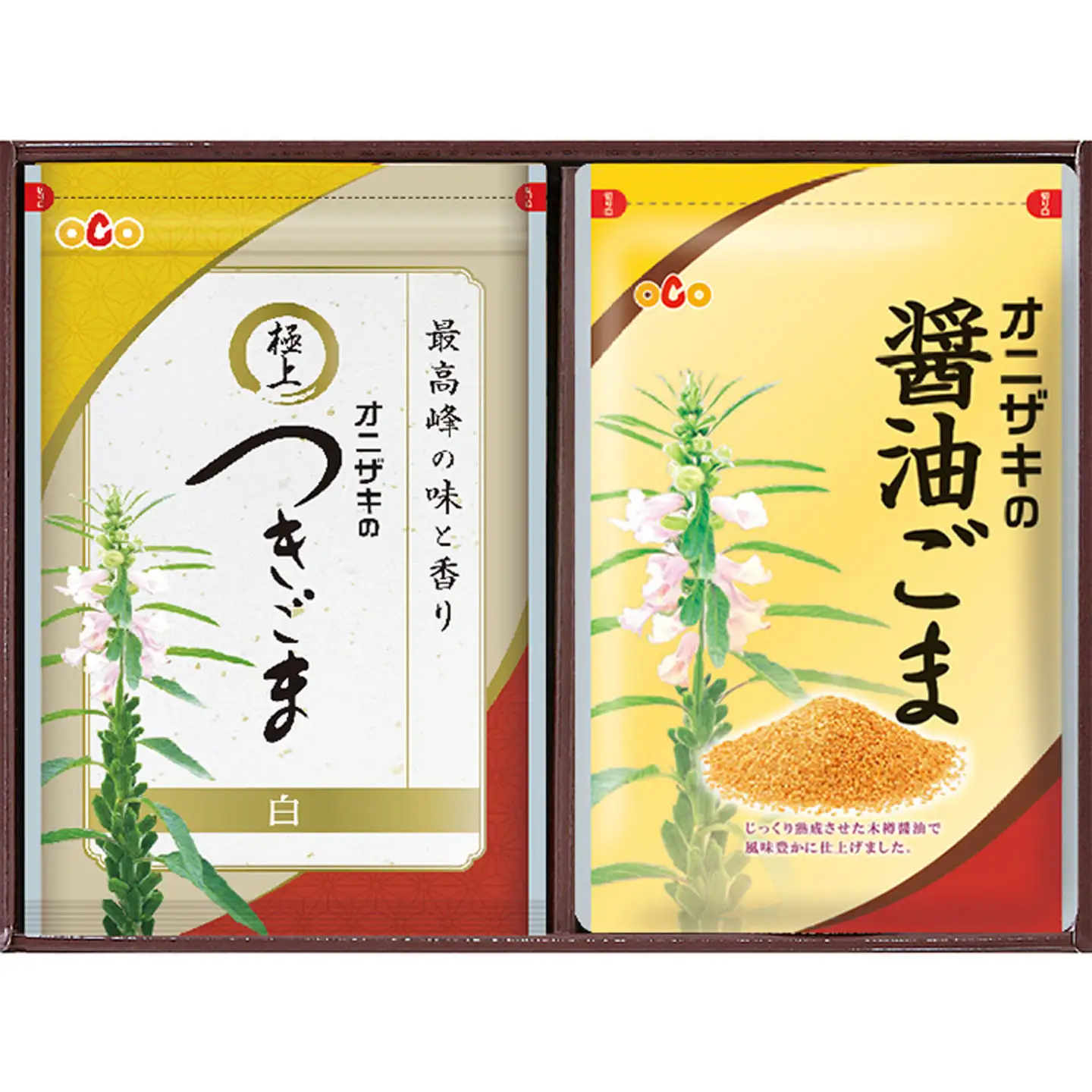 オニザキ 味ごまセット【１】つきごま 醤油ごま | ごま ふりかけ いりごま ゴマ 胡麻 _b-3