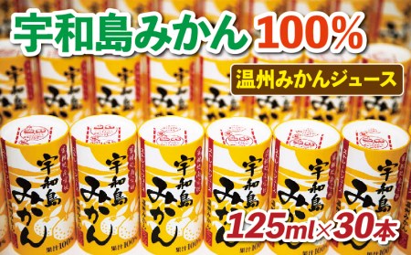 みかんジュース 125ml×30本 愛工房 ジュース|H020-034002