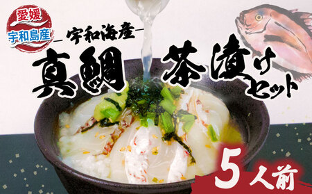 鯛茶漬け 宇和海産 5人前 鯛 切り身 50g だし 30g × 5パック エビス 茶 D015-047001