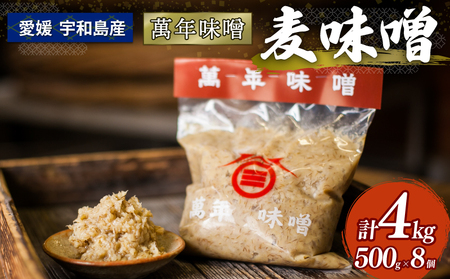 味噌 麦味噌  伊予醸造 【4kg】 味噌 J010-107001