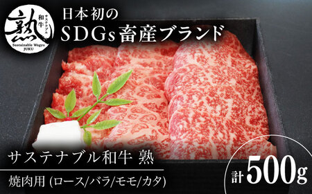  牛肉 焼肉用（ロース/バラ/モモ/カタ） 500g [AIAT014] 
