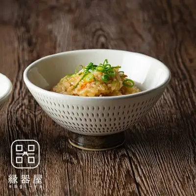 小石原焼 カネハ窯 飛び鉋飯碗 大(全飛び鉋) AA93