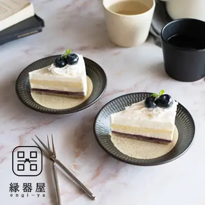小石原焼 カネハ窯 飛び鉋プレートセット【小】(茶マット) AA102