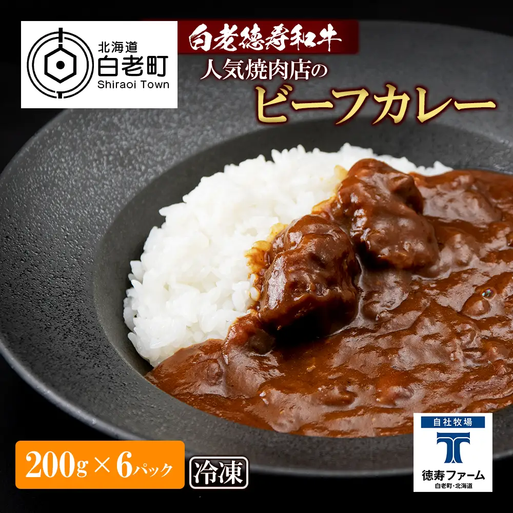 和牛 ビーフカレー 6個セット＜徳寿＞ 200ｇ×6袋 BJ040