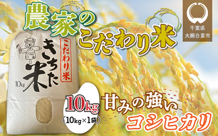 千葉県 大網白里市産 こだわり米（コシヒカリ）10kg（10kg×1袋）