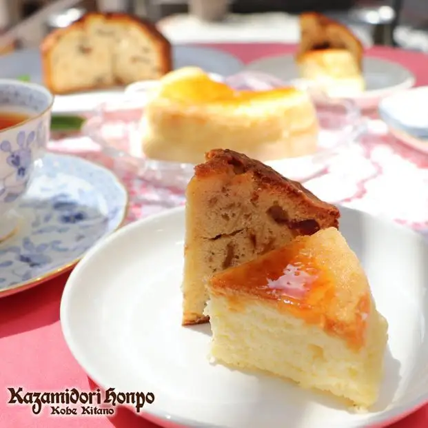 神戸風見鶏本舗のチーズスフレキャラメリーゼ＆フルーツパウンドケーキ 2個セット