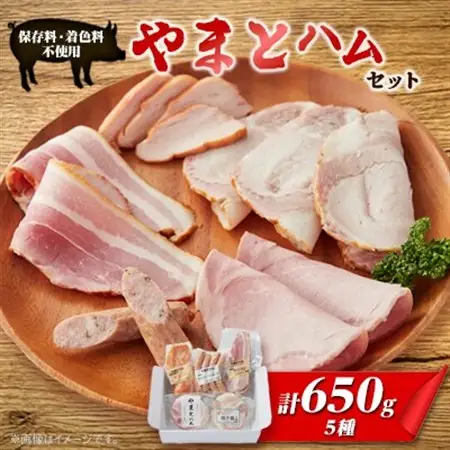 ゴールド・シー食品　やまとハムセット(5種)_肉 ハム 豚肉   肉 ソーセージ・ウインナー 豚肉   肉 ベーコン・サラミ 豚肉   肉  豚肉 _【配送不可地域：離島】【1284853】