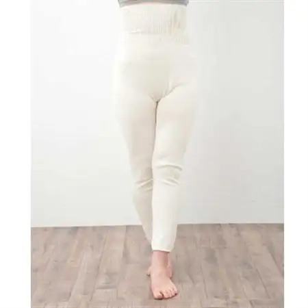 日本製 シルク  腹巻きパンツ 10分丈 ( 無縫製 ) オフホワイト (625-7413)_装飾品・工芸品  服飾小物 _【1256140】