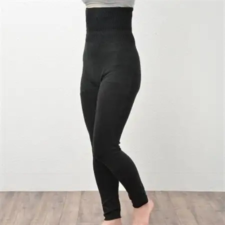 日本製 シルク 腹巻きパンツ 10分丈 ( 無縫製 ) ブラック (625-7414)_装飾品・工芸品  服飾小物 _【1256156】