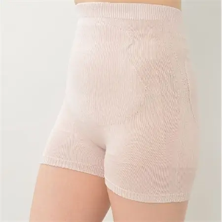 日本製 シルク 腹巻パンツ 1分丈 無縫製 天然繊維 タグフリー ピンク (611-7527)_装飾品・工芸品  服飾小物 _【1256218】