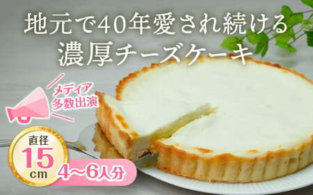チーズケーキアントルメ 5号[15cm] 4～6人分 / 丸安田中屋 チーズケーキ 菓子 洋菓子 信州 長野県 諏訪市 諏訪 [18-01]