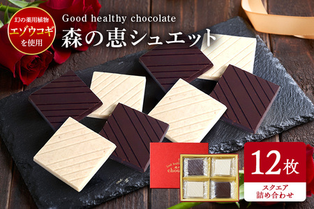 グッドヘルシー チョコ 「森の恵」詰合せ12枚入り　≪スクエア≫ BO-005