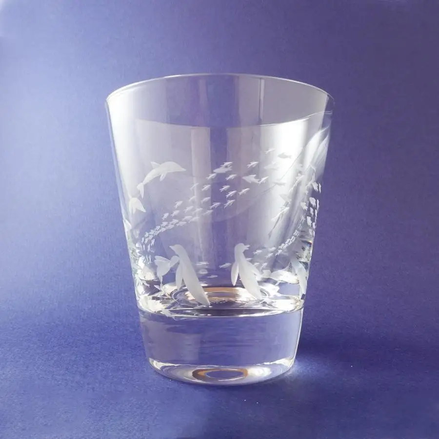 浅草切子 aquatic「Penguin's Aquarium」_0012-004-T03