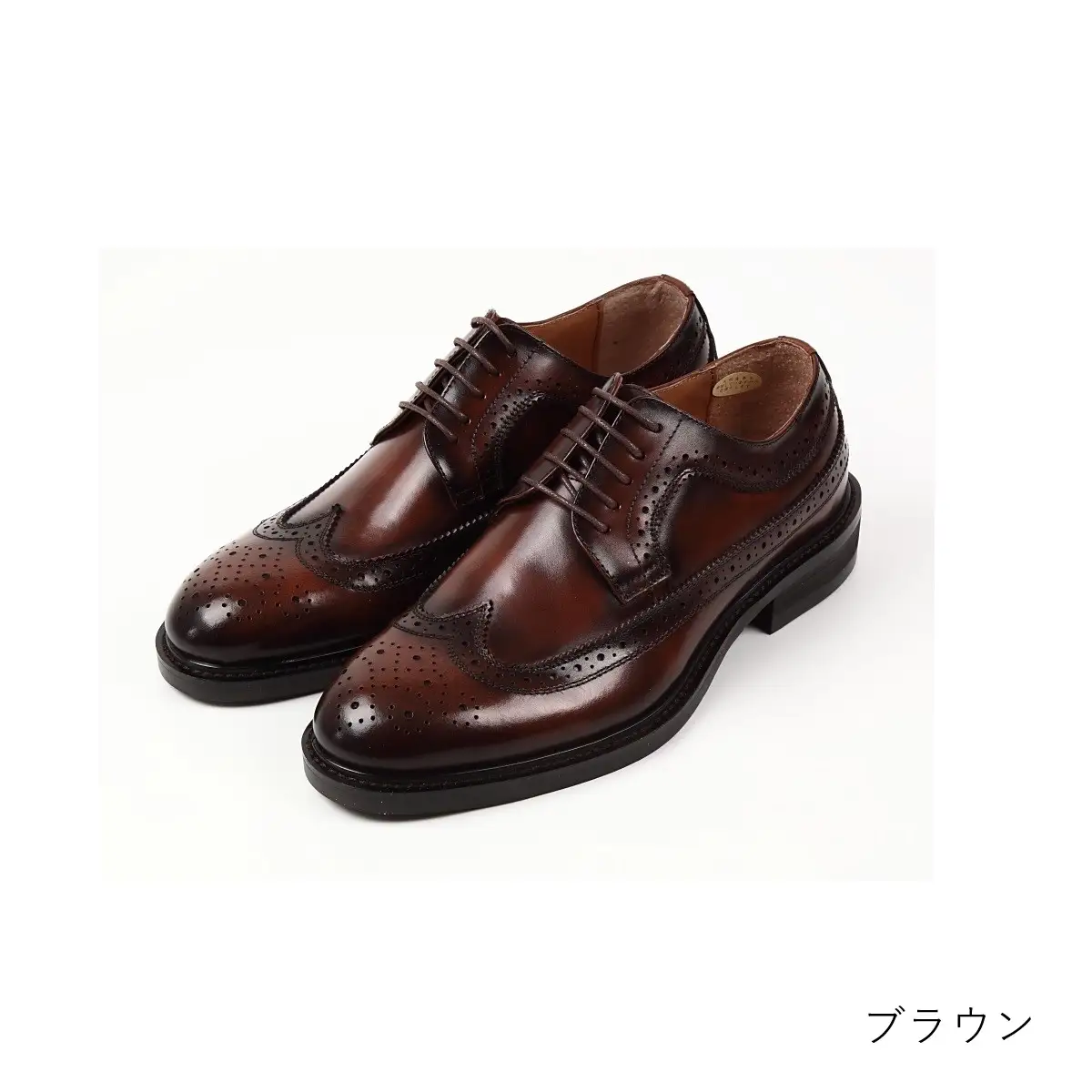 【浅草の靴】クリスチャンカラノ 本革ビジネスシューズ[FH-27](サイズ：27.0cm、カラー：ブラウン)_0045-007-T03-2-5