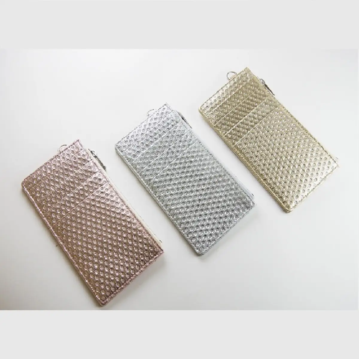 フラグメントケース [ 牛革（スパイク箔）](カラー：ゴールド)_0114-002-T03-1