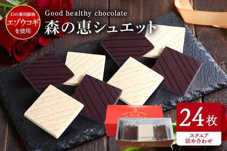 グッドヘルシー チョコ 「森の恵」詰合せ24枚入り　≪スクエア≫ BO-017