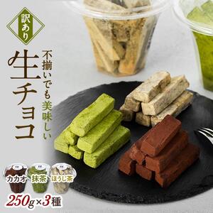 【訳あり】 生チョコ 3点セット | 訳あり チョコレート 手作り 人気  スイーツ おつまみ お菓子 洋菓子 訳アリ アウトレット 食べ比べ