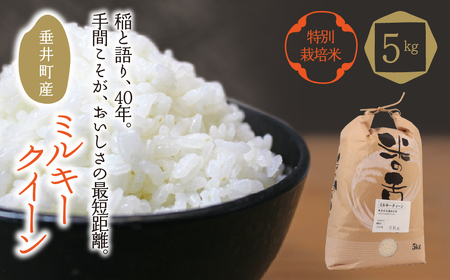≪令和7年産≫ 【特別栽培米】垂井町産 ミルキークイーン 5kg