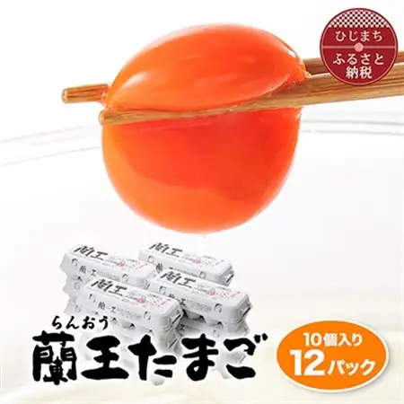 蘭王10個入り12パックセット_卵 たまご 玉子 タマゴ 鶏卵 まとめ買い オムレツ 卵かけご飯 朝食 料理 人気 美味しい_【1332613】