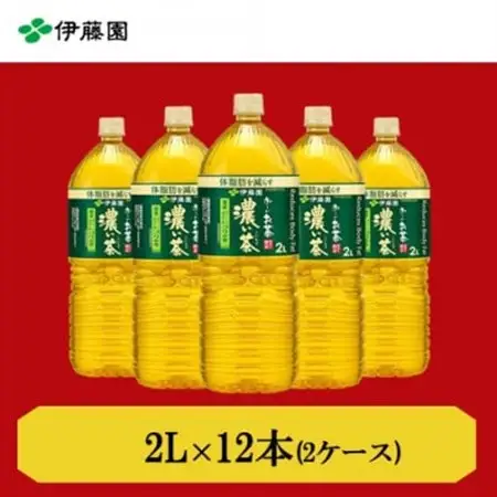 おーいお茶濃い茶2L　12本(2ケース)　伊藤園【1143943】