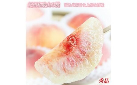 桃 秀品　紀州和歌山産の桃　３玉　化粧箱入【2026年6月下旬頃～2026年8月上旬頃に順次発送予定】【UT105】【Z91061-uot750】