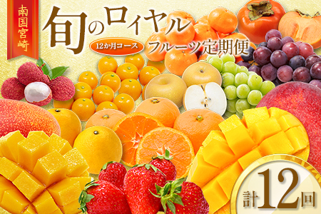 旬のロイヤルフルーツ定期便 12ヵ月コース【G28-25】