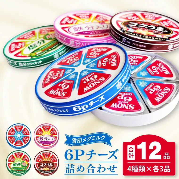 工場直送 雪印 メグミルク 6P チーズ 詰め合わせ セット 12品 人気