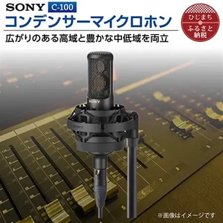 コンデンサーマイクロホン SONY C-100_ソニー マイク 高音質 配信 会議