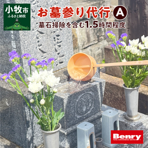お墓参り代行A（墓石掃除を含む1.5時間程度）[067S01]