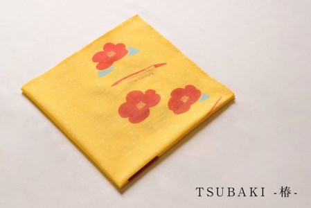 刀剣デザインハンカチ「TSUBAKI - 椿 -」 F7Z-352