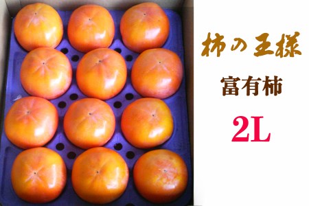 [先行予約]《柿の王様》 加藤果樹園 の富有柿2Lサイズ12個入り 2026年11月下旬から12月上旬発送予定 [0778]