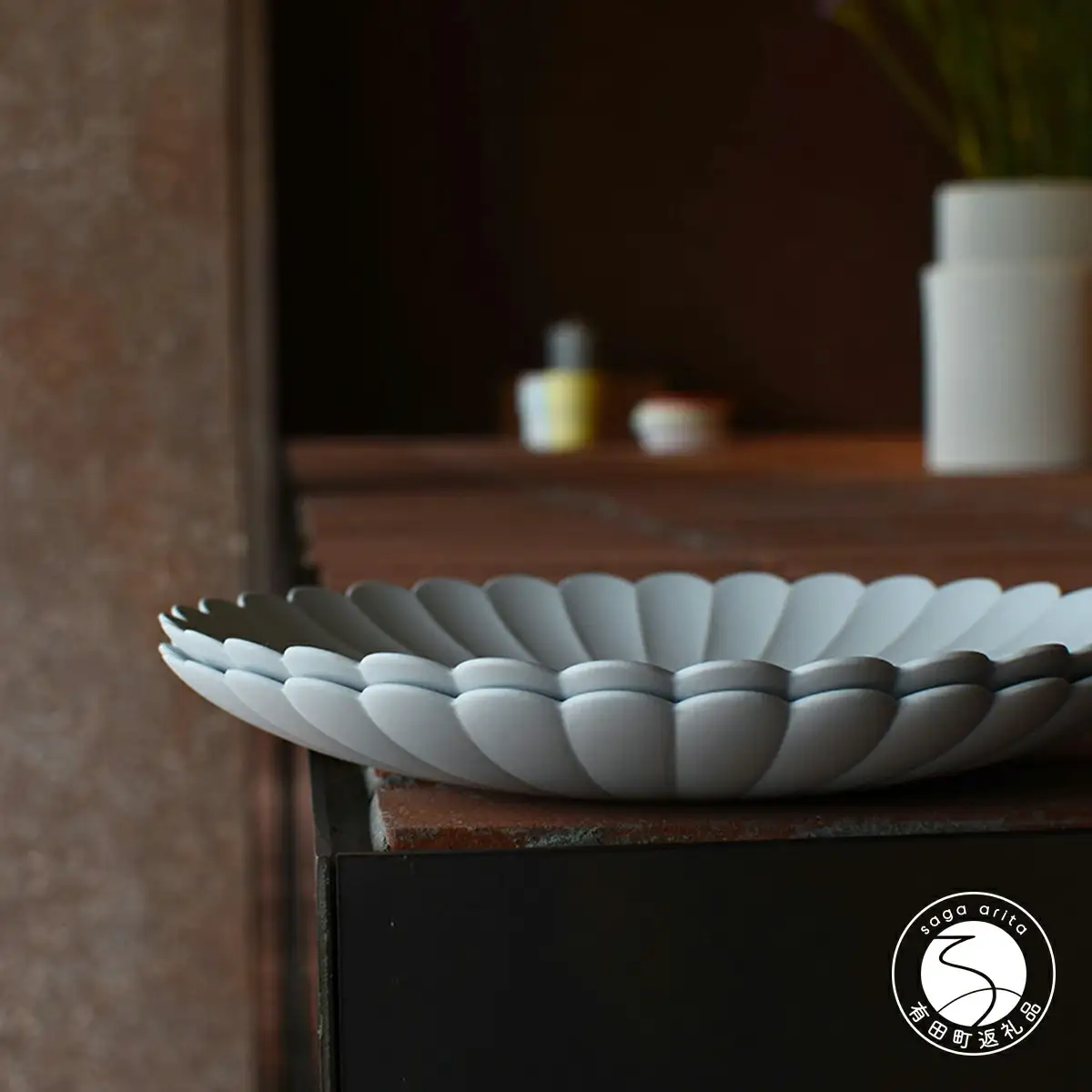 プレート 1616/ TY Palace Plate 160 2枚セット 有田焼 食器 皿 グレー 人気 おしゃれ パレスホテル東京 ペアプレート A16-4