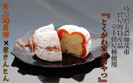 とくがわ家のおやつ ( 堂上蜂屋柿 使用 ) ３個入り | 川登屋 堂上蜂屋柿 蜂屋柿 柿 和菓子 縁起物 ギフト M26S09