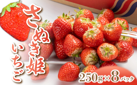 さぬき姫いちご (250g×8パック)