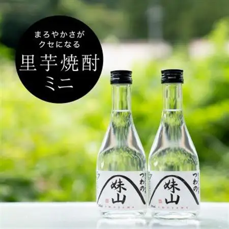 特産のとろりとしてねばりけのある里芋でつくった里芋焼酎【ミニ(300ml)×2本セット】【1341155】