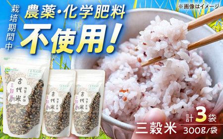 雑穀 古代米 三穀米 300g×3袋 UAS002 雑穀米