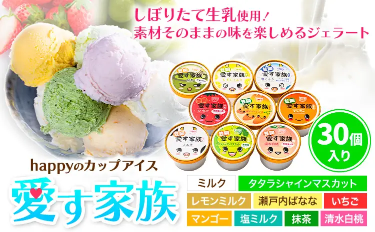 愛す家族 カップアイス 30個 アイス