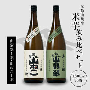 焼酎尾鈴山(山翡翠1本・山ねこ1本)1800ml_K08_0003_4
