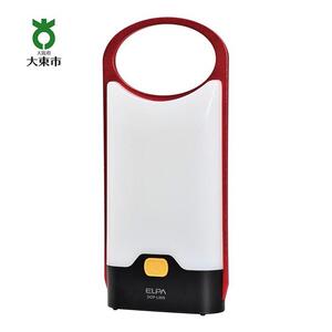 LEDフラットランタン　薄型　カラビナ付　無段階調光・調色　電池式　DOP-L809