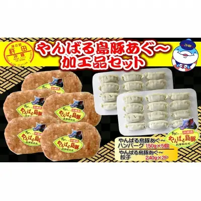 やんばるあぐー　餃子＆ハンバーグ（加工品セット）
