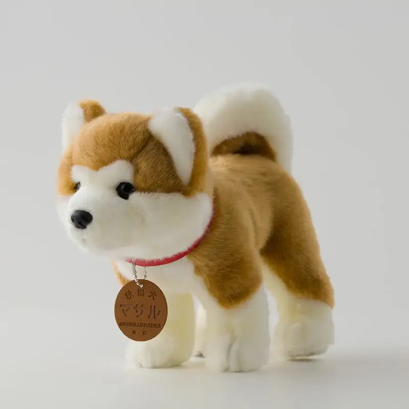 65P7303 秋田犬マサルぬいぐるみ　立ちＭサイズ