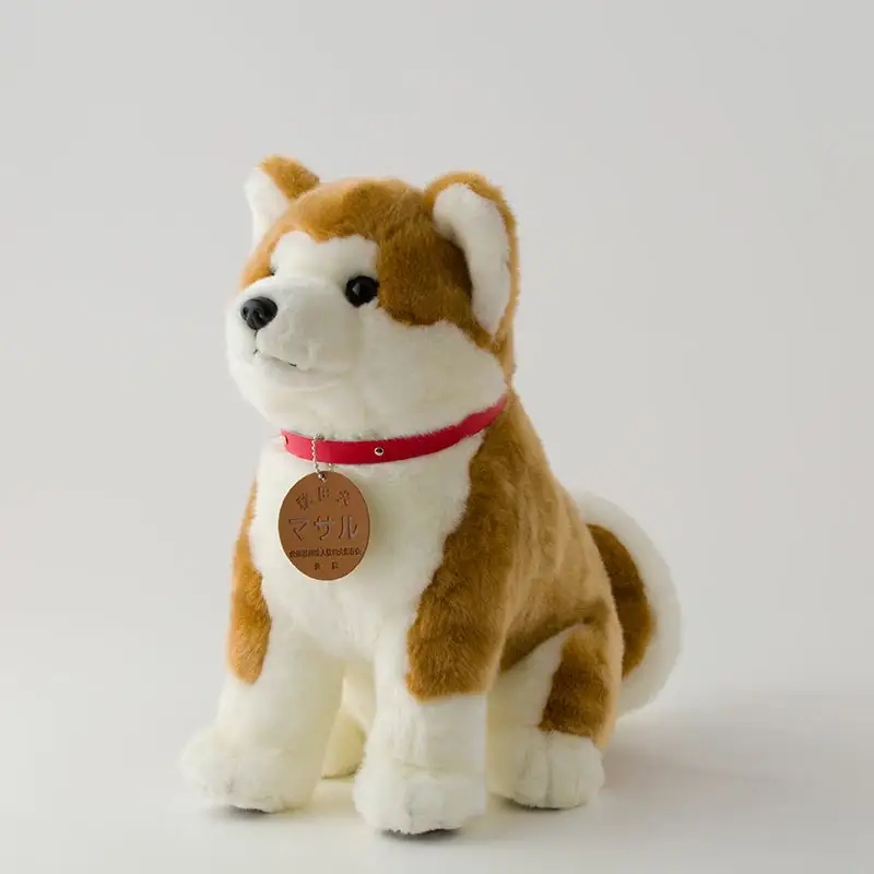 165P7307 秋田犬マサルぬいぐるみ　座りＬサイズ