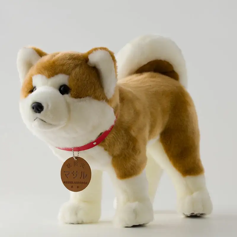 165P7303 秋田犬マサルぬいぐるみ　立ちＬサイズ