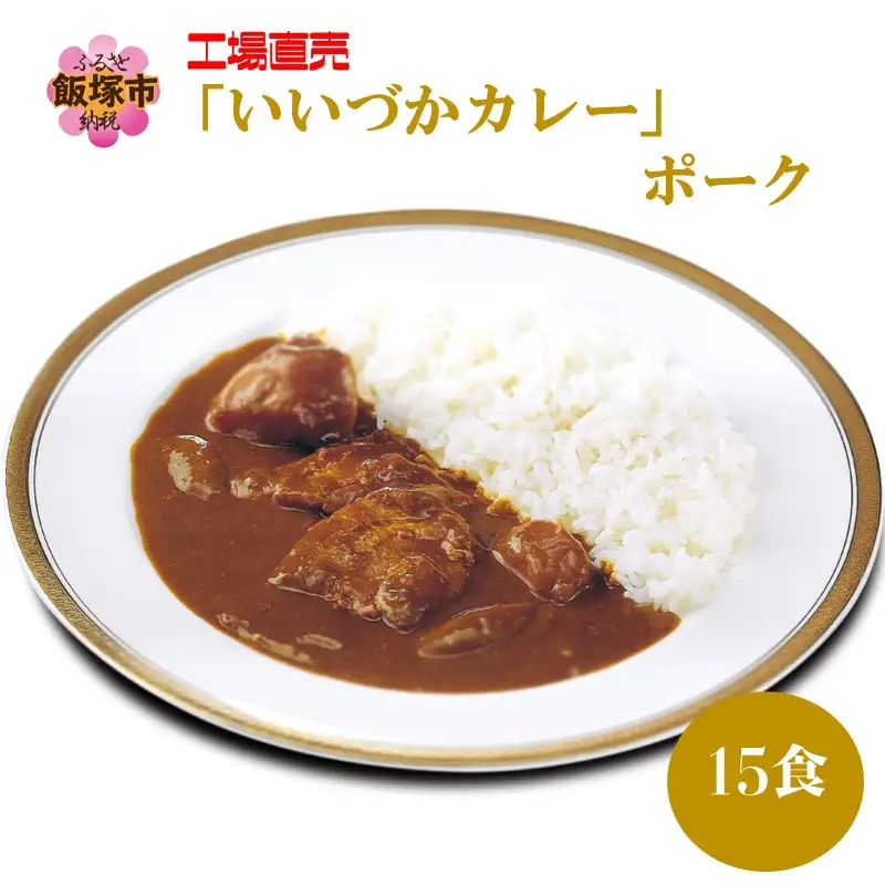 工場直売「いいづかカレー」ポーク15食セット【B3-051】