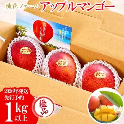 マンゴー【2026年発送先行予約】アップルマンゴー優品1kg以上