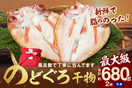 【先行予約】のどぐろ干物最大級2枚（30cm 計680g前後）のどぐろ本来の旨味に出会う渾身の干物 河野乾魚店 魚介類 魚貝類 のどぐろ 干物 干もの 一夜干し 2枚 お祝い 【019_1943】