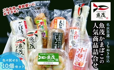 魚茂かまぼこ_人気商品詰め合わせ（10個セット）｜ 練り物 かまぼこ ちくわ