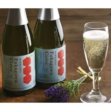 深川産りんご使用果実酒ふかがわシードルドライ【辛口 375ml×3本セット】【1345795】