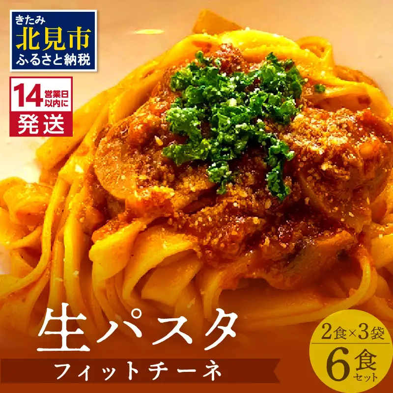 《14営業日以内に発送》【北海道産小麦100％使用】津村製麺所がつくる本格 生パスタ フィットチーネ 6食入 ( パスタ 麺 麺類 北海道 北見市 生麺 モチモチ )【003-0061】