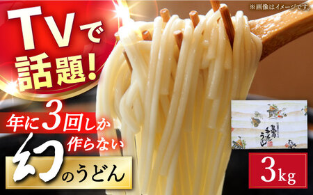 【年に3回しか作らない】幻の うどん 3kg / 南島原市 / 宮崎製麺所 [SDN006]